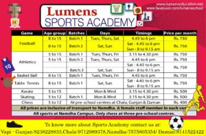Lumens sports Academy New